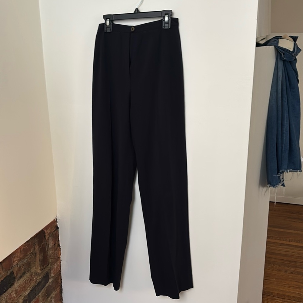 Giorgio Armani black silk pants